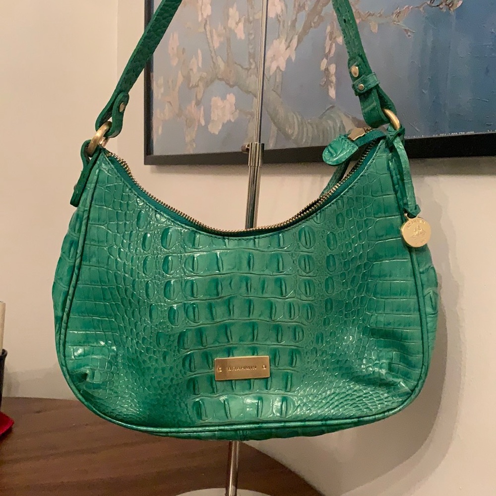 Brahmin Esme Shoulder Bag in Myrtle Green